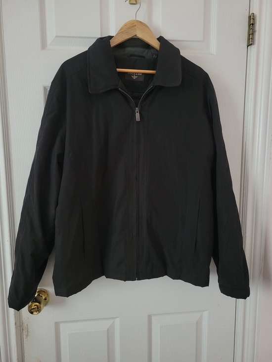 Dockers Other - Dockers Men Full Zip Lightweight Harrington Jacket Black Size L